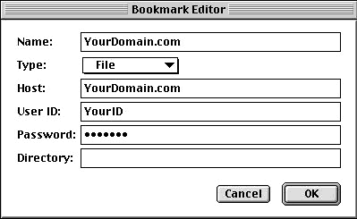 Fetch Bookmark Editor